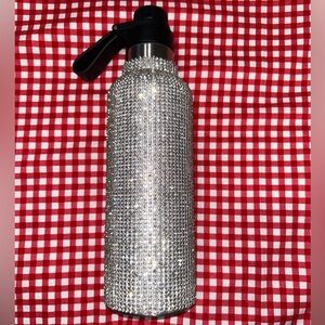 TOMO Silver Rhinestone Water Bottle